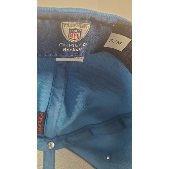 San Diego LA Chargers Reebok On Field S/M Fitted Hat Powder Blue Bolt - Picture 5 of 9